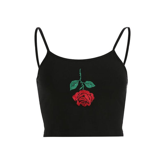 Floral Rose Tank Top - DeRoseDeluxe